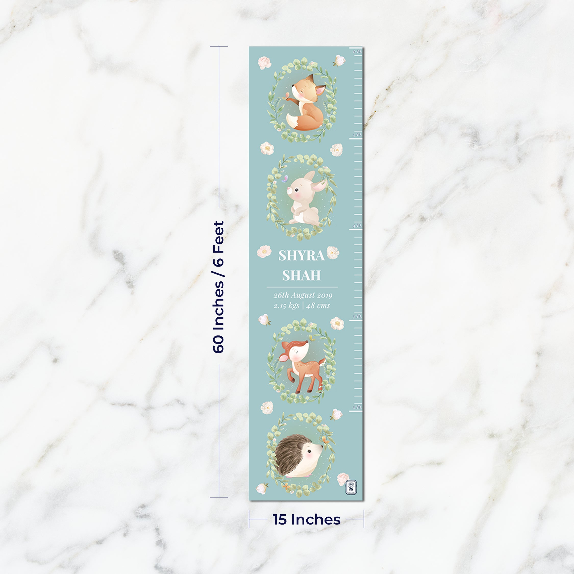 Woodland Wonders Height Chart (kids)