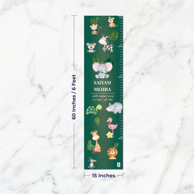 Jungle Friends Height Chart