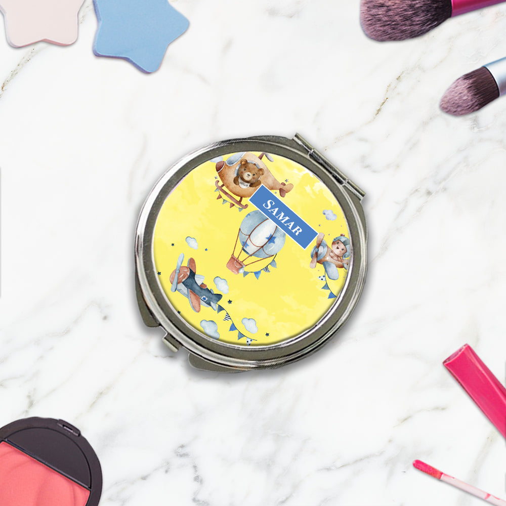 Teddy's Flight Kids Compact Mirror