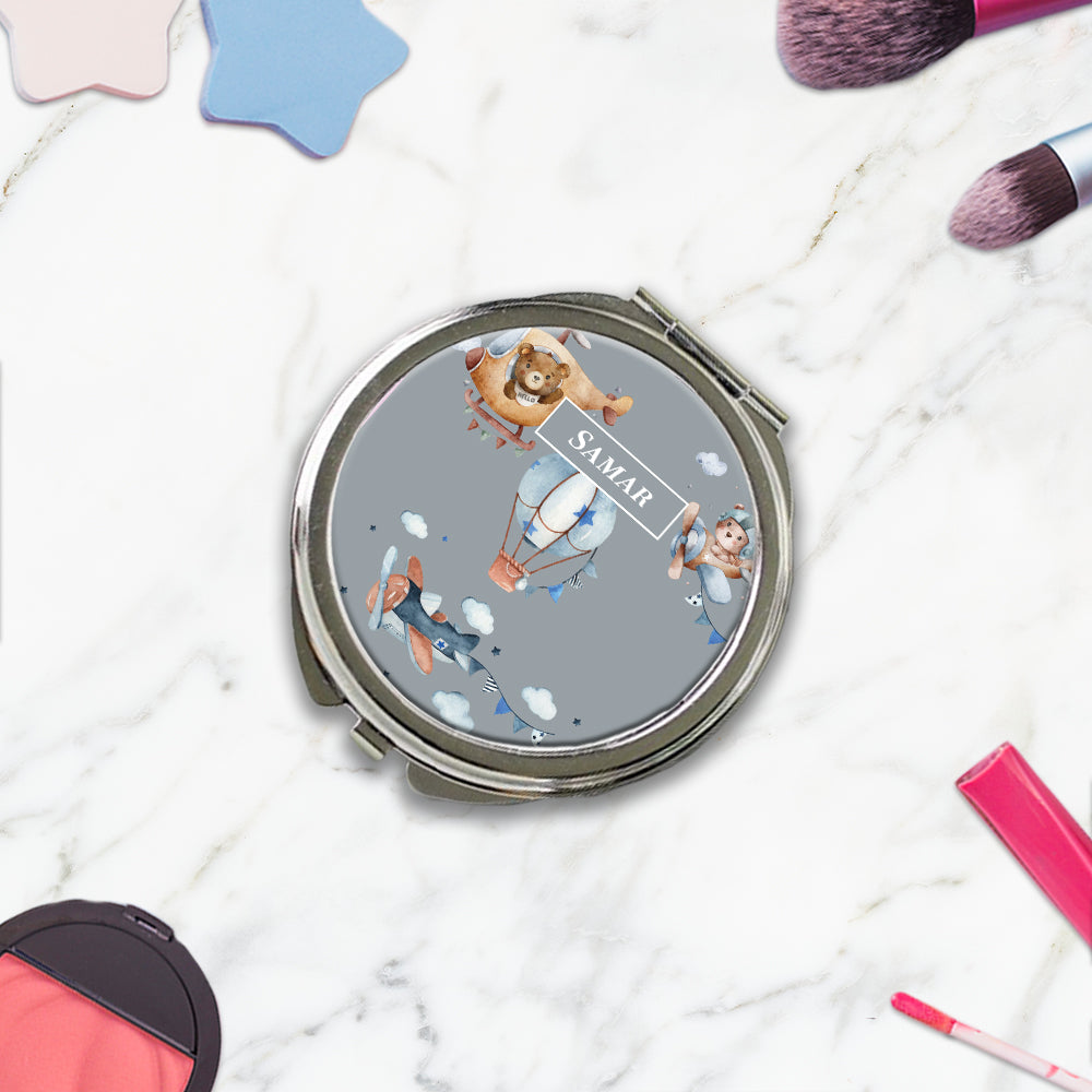 Teddy's Flight Kids Compact Mirror