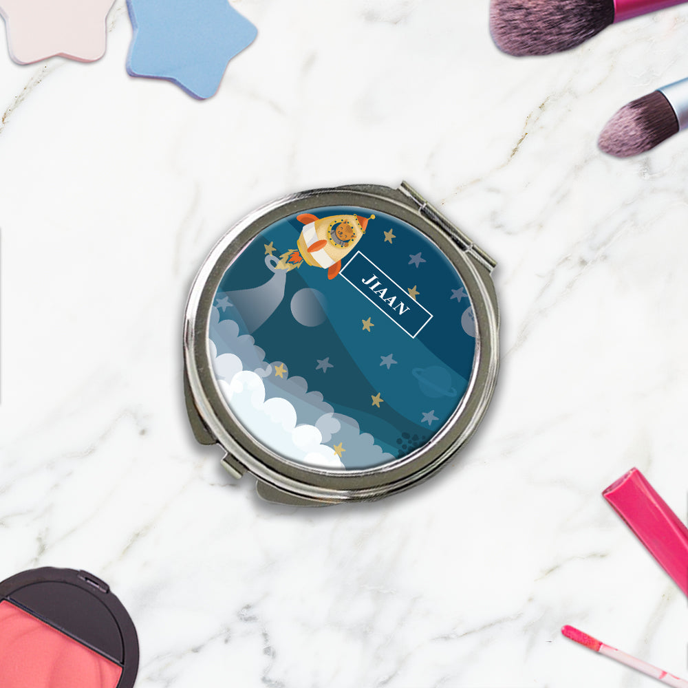 Rocket Bear Kids Compact Mirror