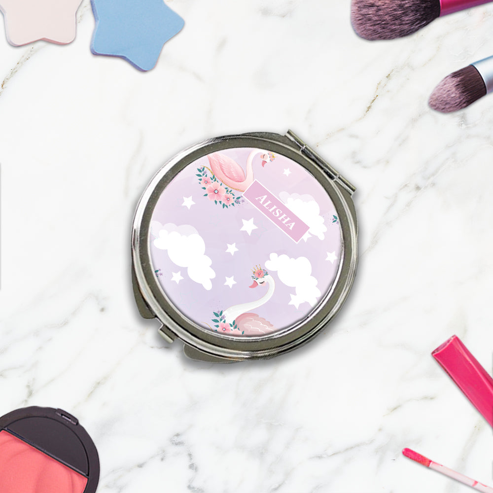 Swan Princess Kids Compact Mirror