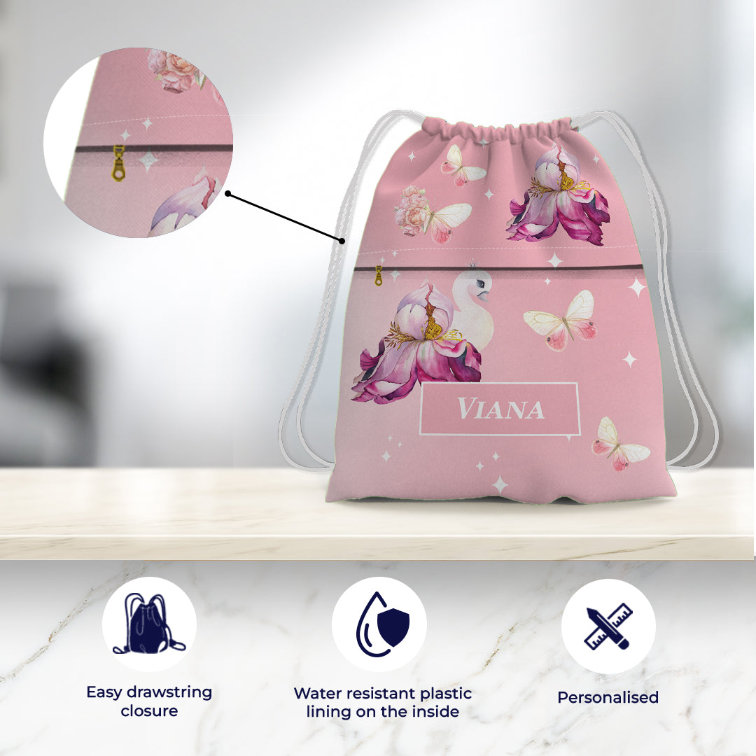 Butterfly Swan Blossom Swim Bag (kids)