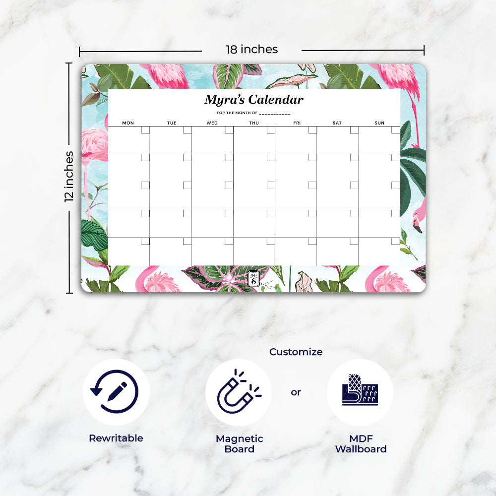 Flamingo Foliage Calendar