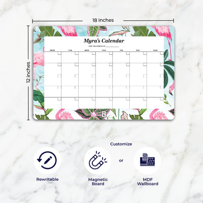 Flamingo Foliage Calendar