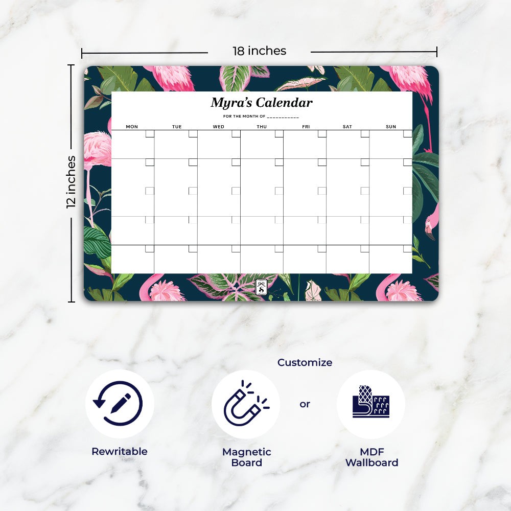 Flamingo Foliage Calendar