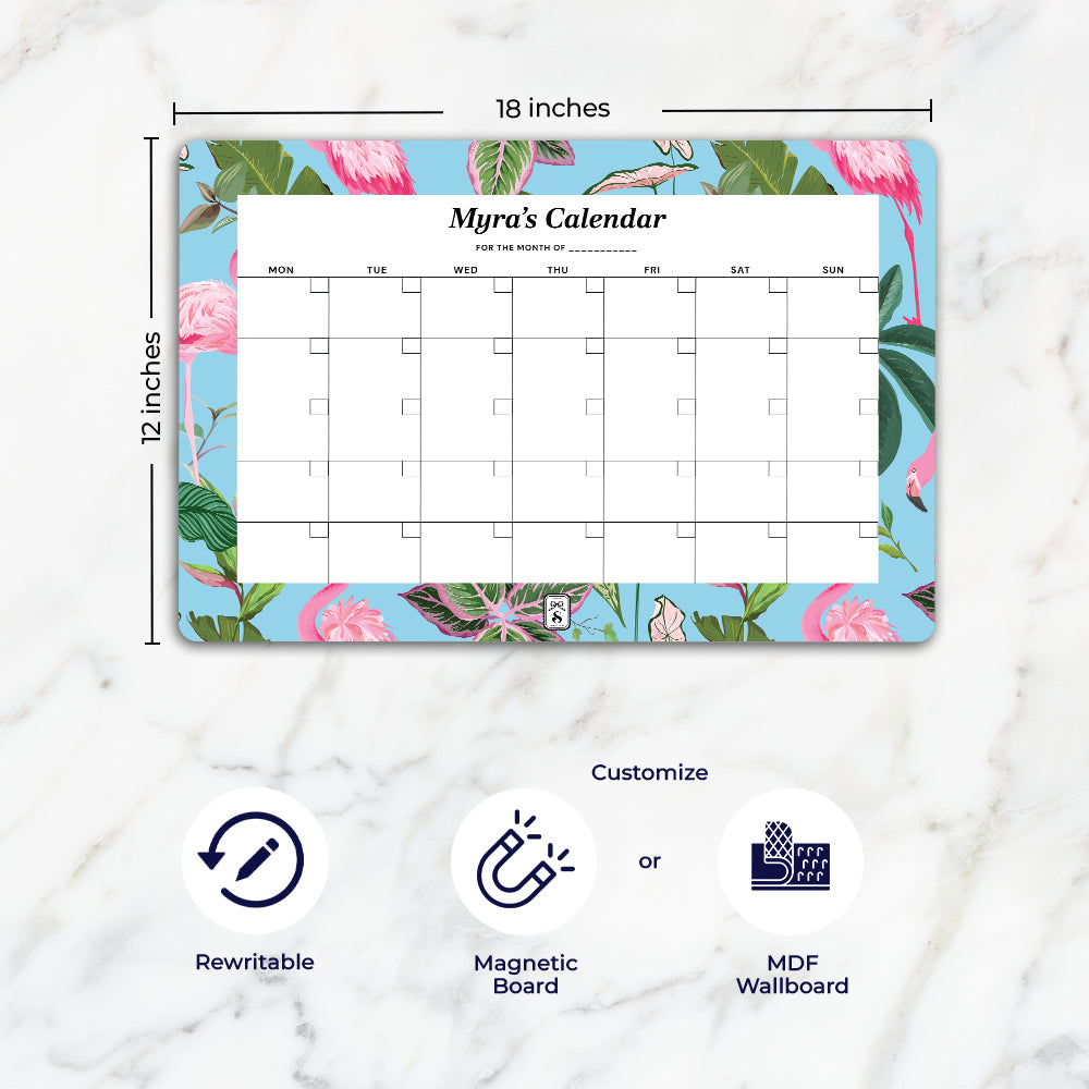 Flamingo Foliage Calendar