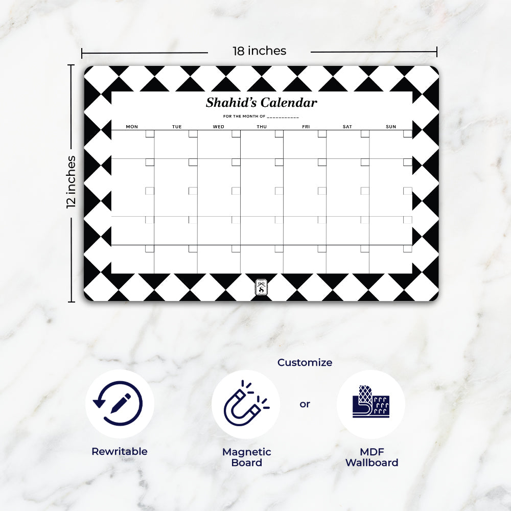 Checkered Calendar