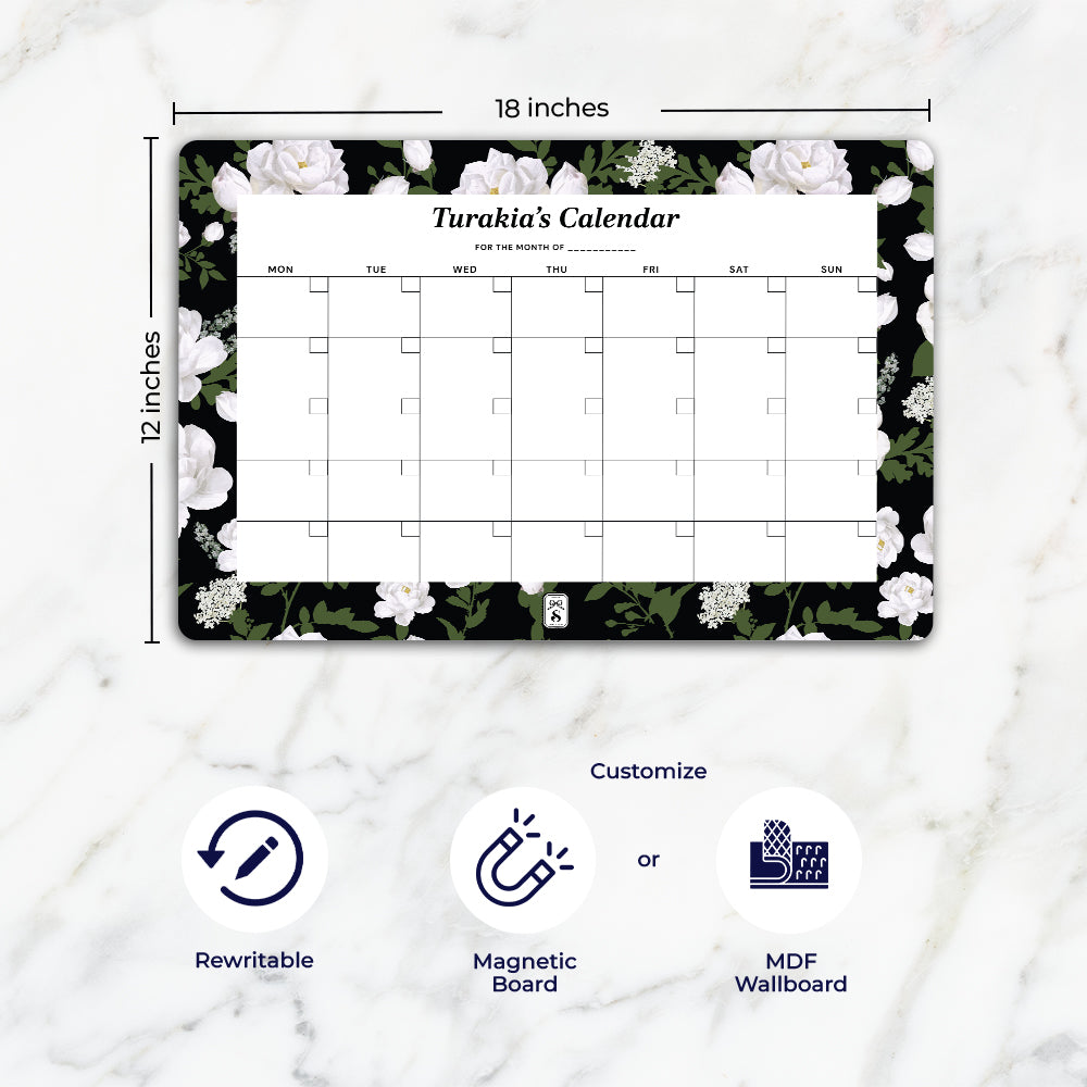 Peonies Calendar