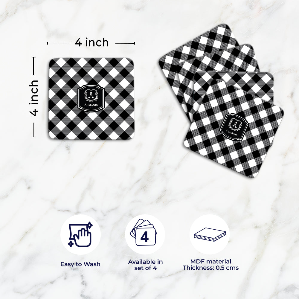 Gingham  Coasters