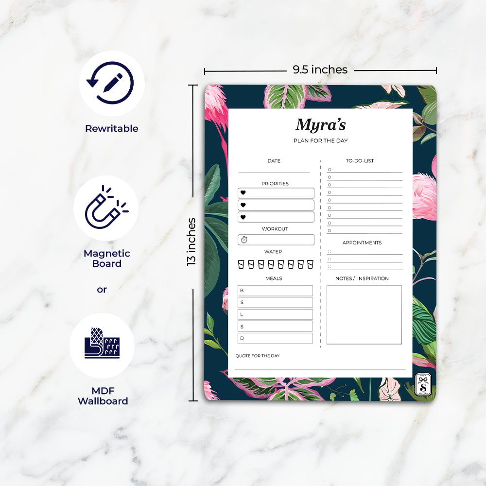 Flamingo Foliage Daily Planner