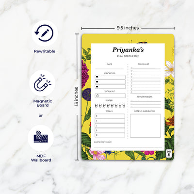 Floral Flutter Daily Planner