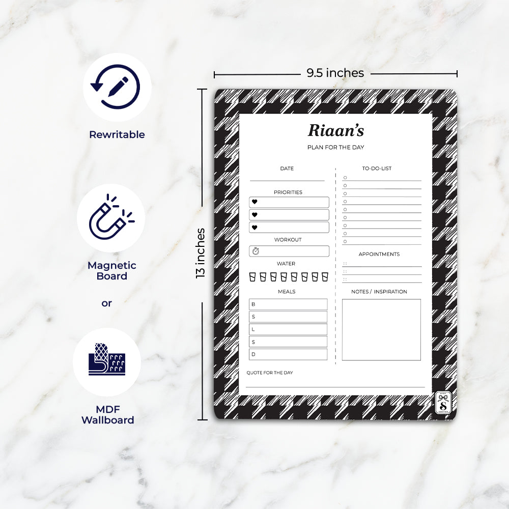 Houndstooth  Daily Planner