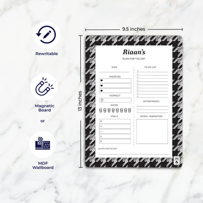 Houndstooth  Daily Planner
