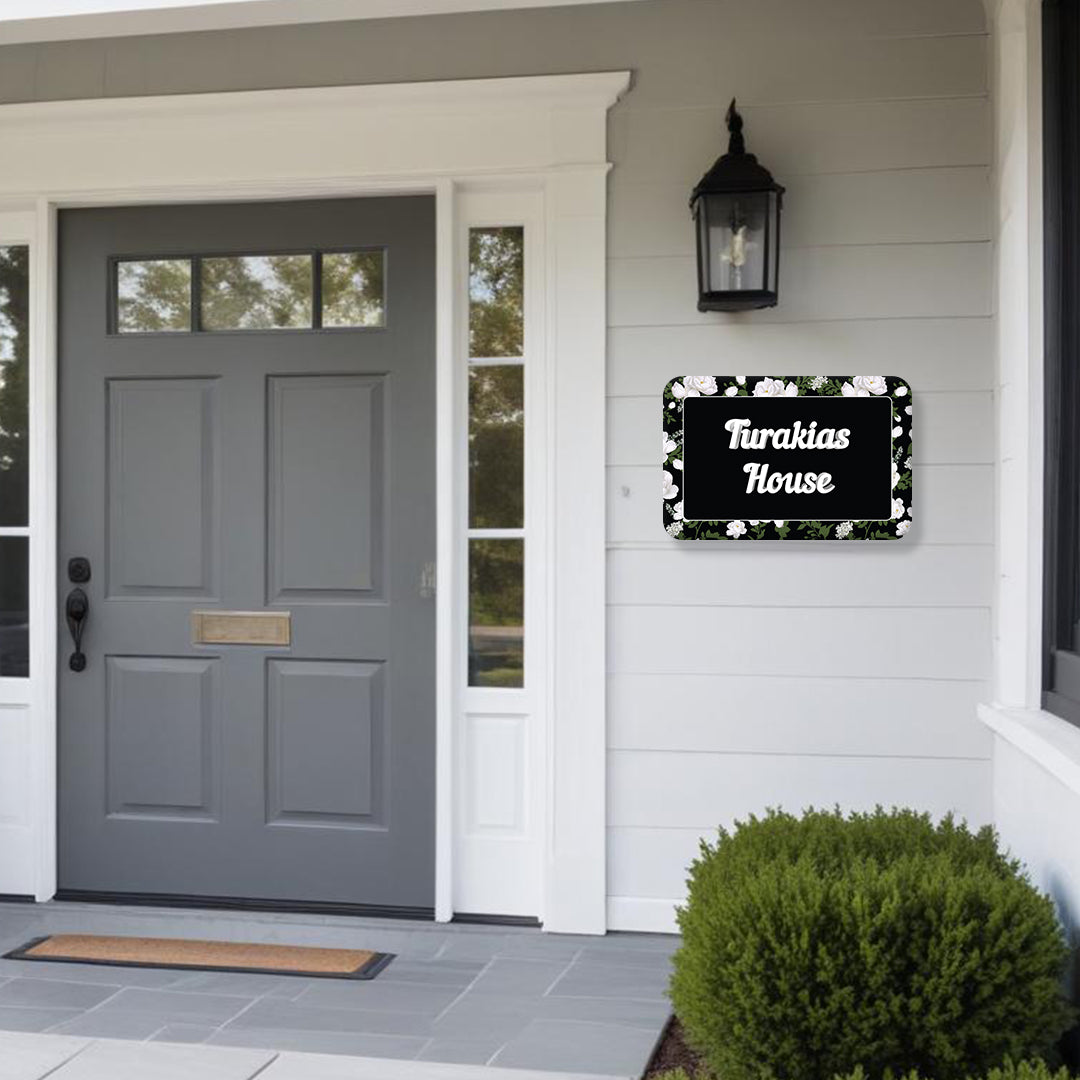 Peonies Name Plate - Standard