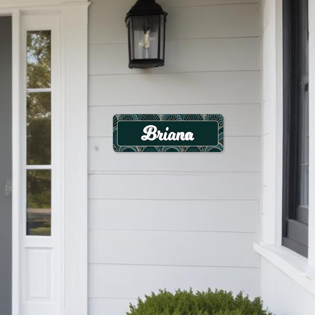 Gilded Archs Name Plate - Petite