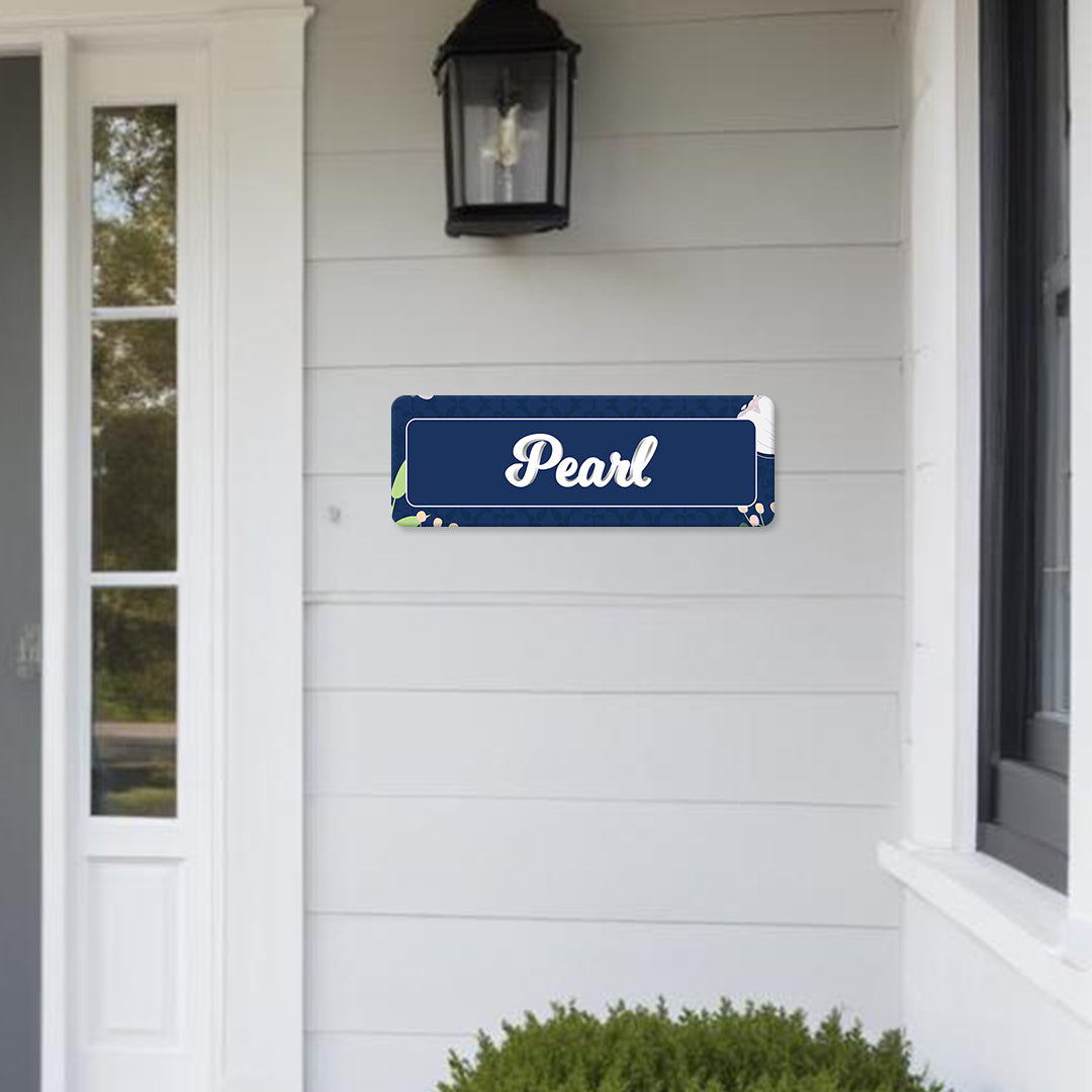 Royal Bloom Name Plate - Petite