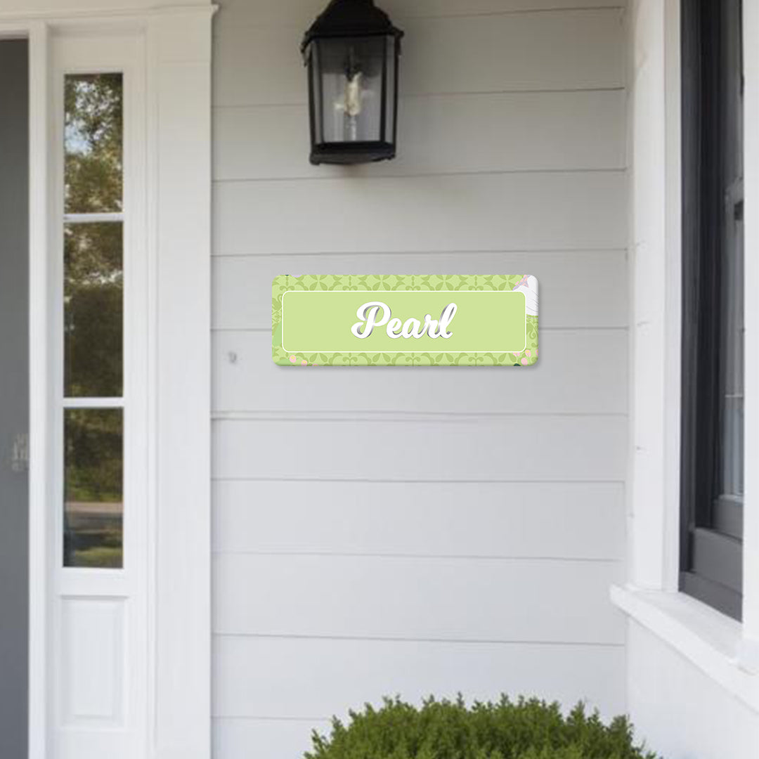 Royal Bloom Name Plate - Petite