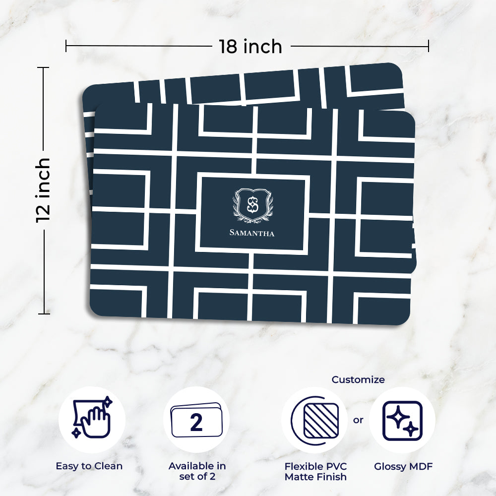 Nautical Grid Placemat