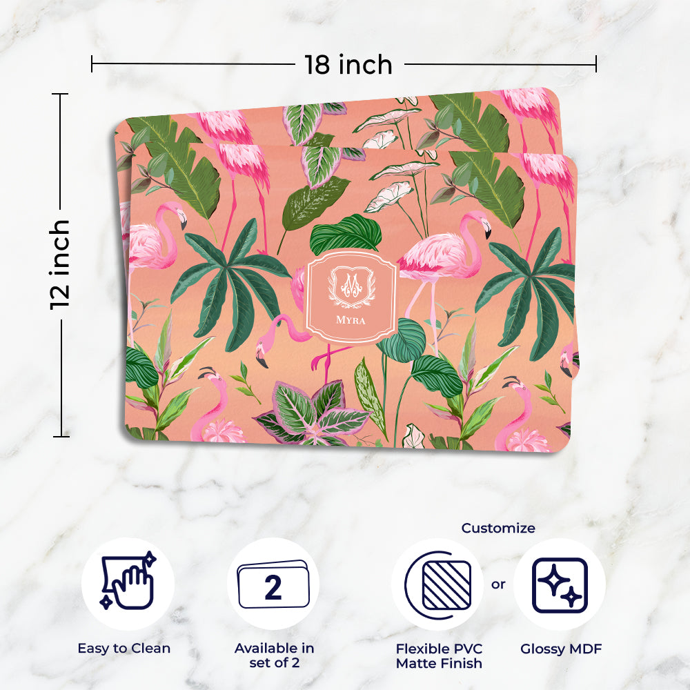 Flamingo Foliage Placemat