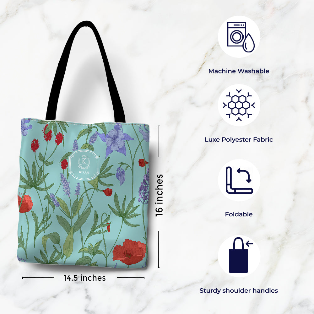 Scarlet Bloom Tote Bag