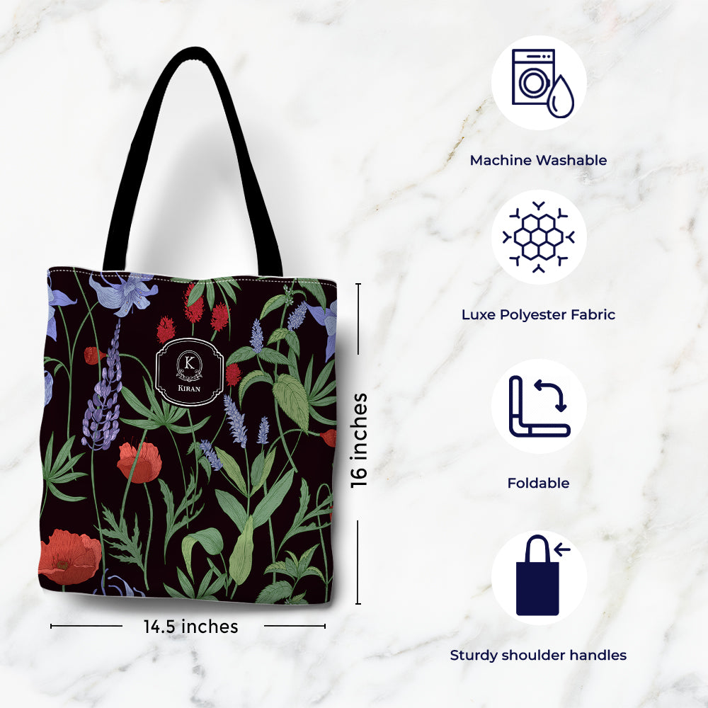 Scarlet Bloom Tote Bag