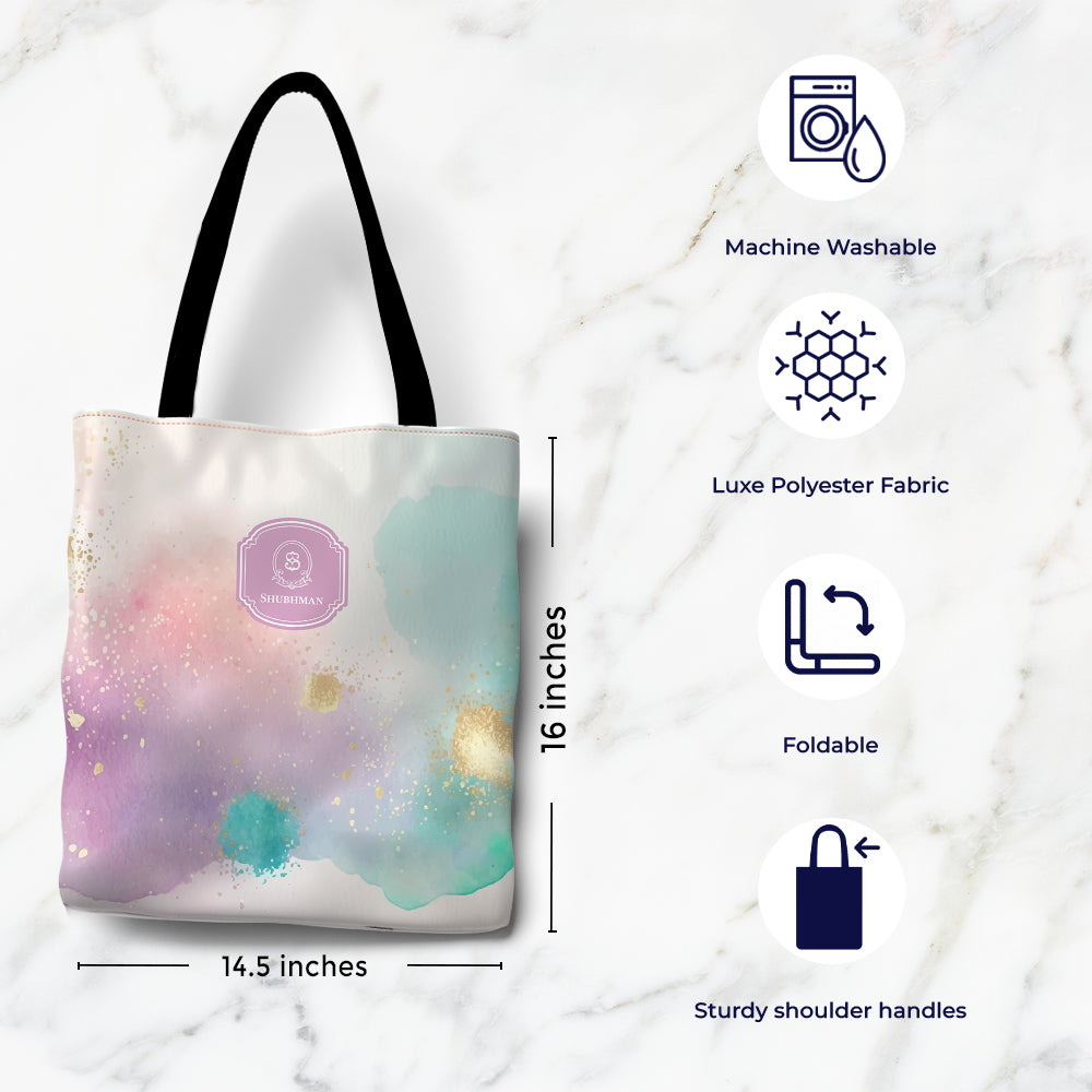 Gilded Strokes Tote Bag