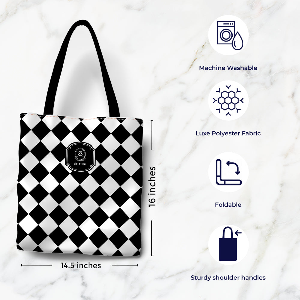 Checkered Tote Bag