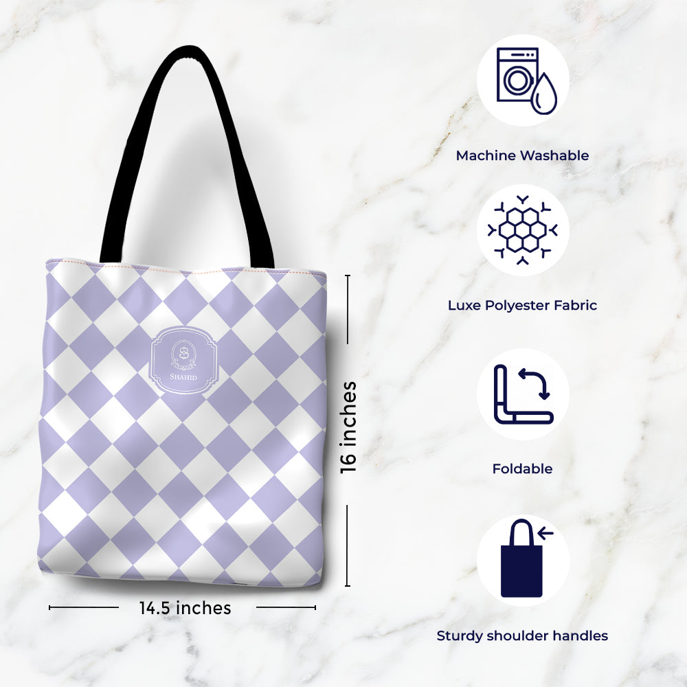 Checkered Tote Bag