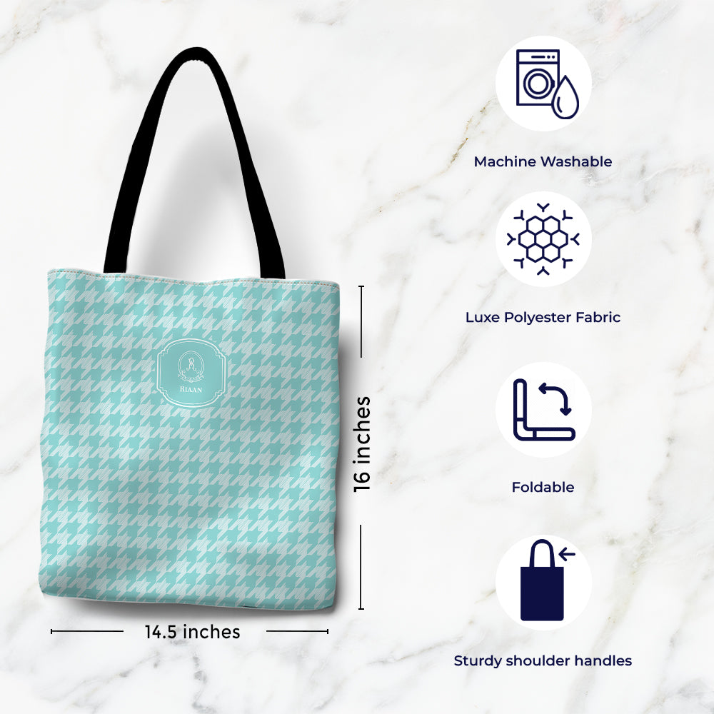 Houndstooth Tote Bag