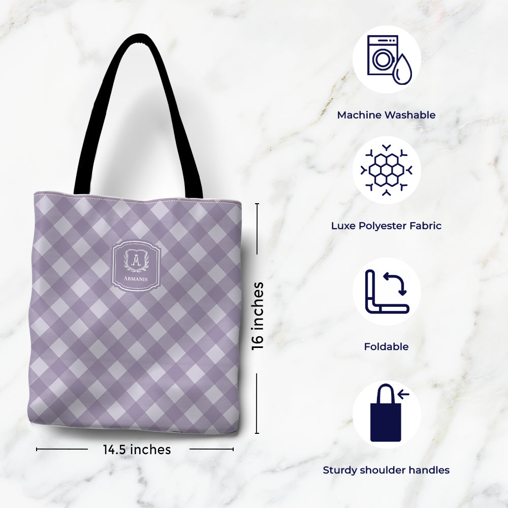 Gingham  Tote Bag