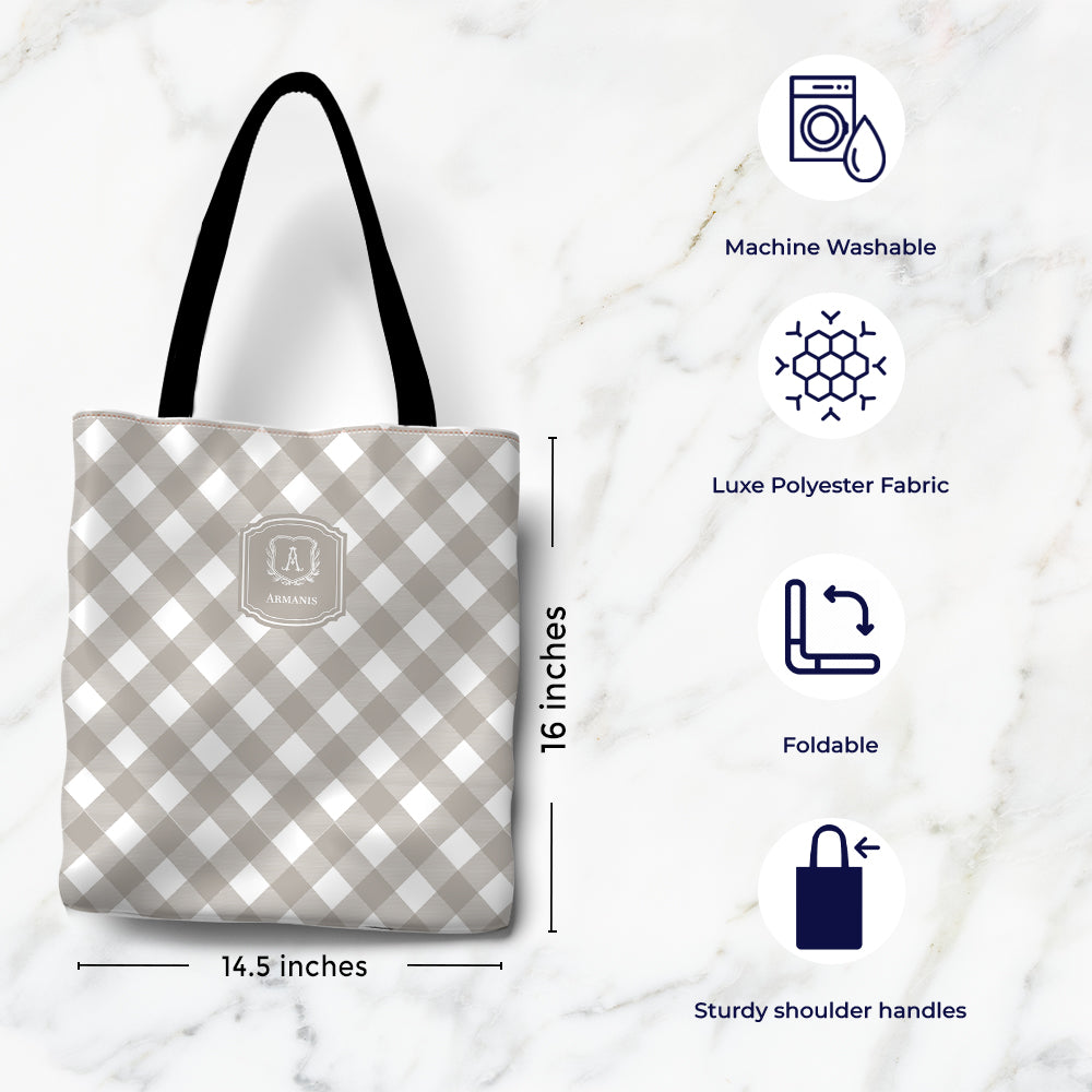 Gingham  Tote Bag