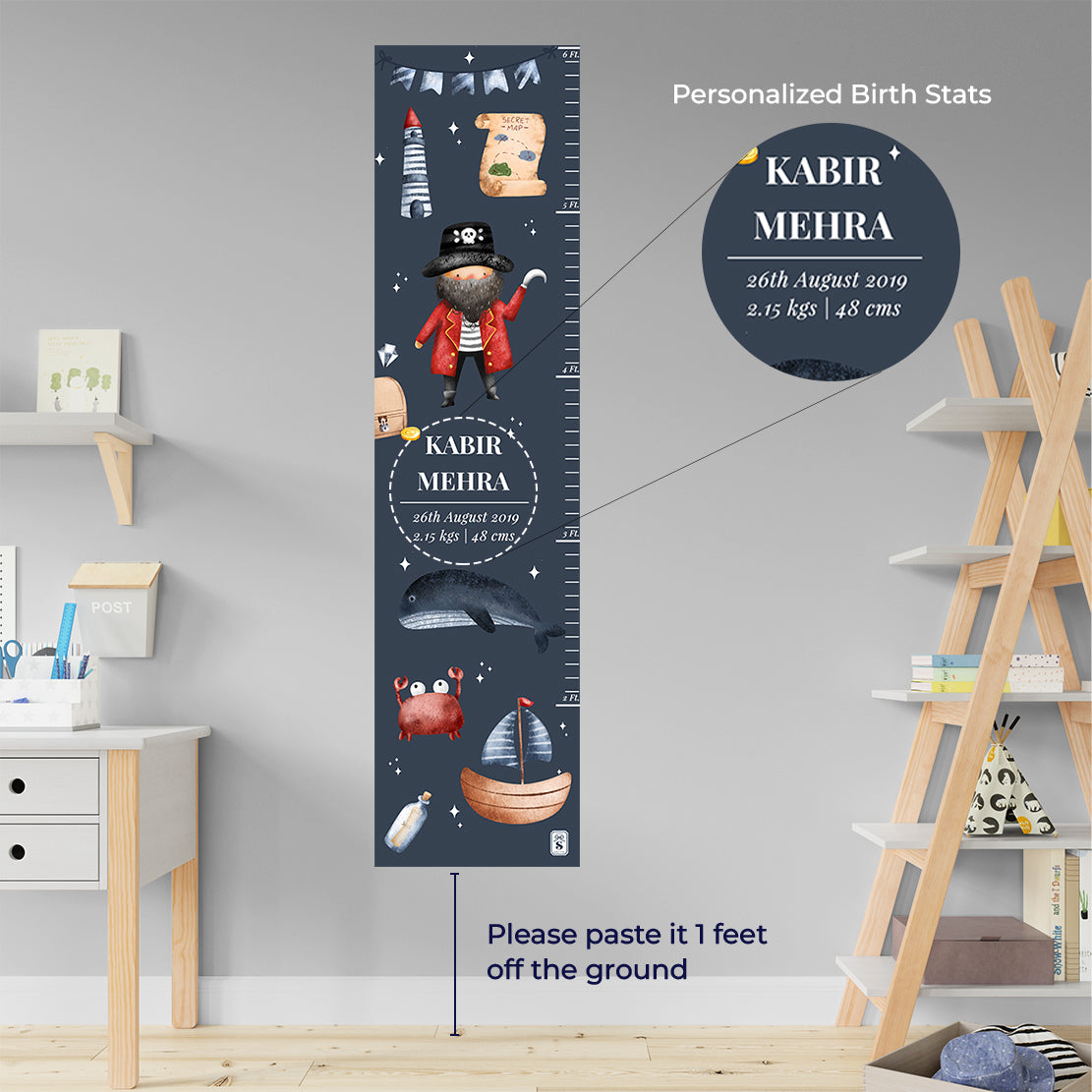 Treasure Island Height Chart (kids)