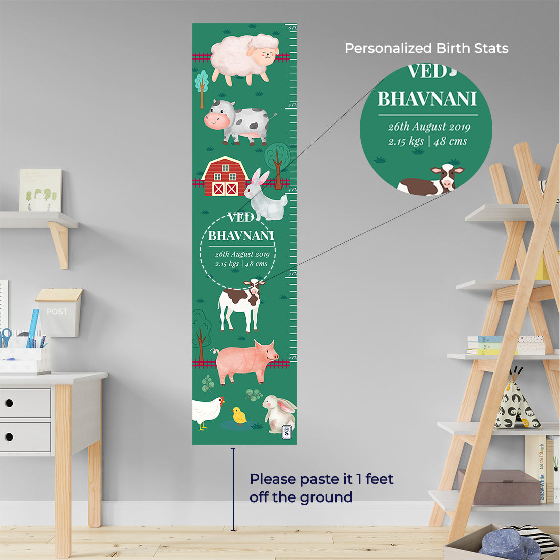 Farm Friends Height Chart (kids)