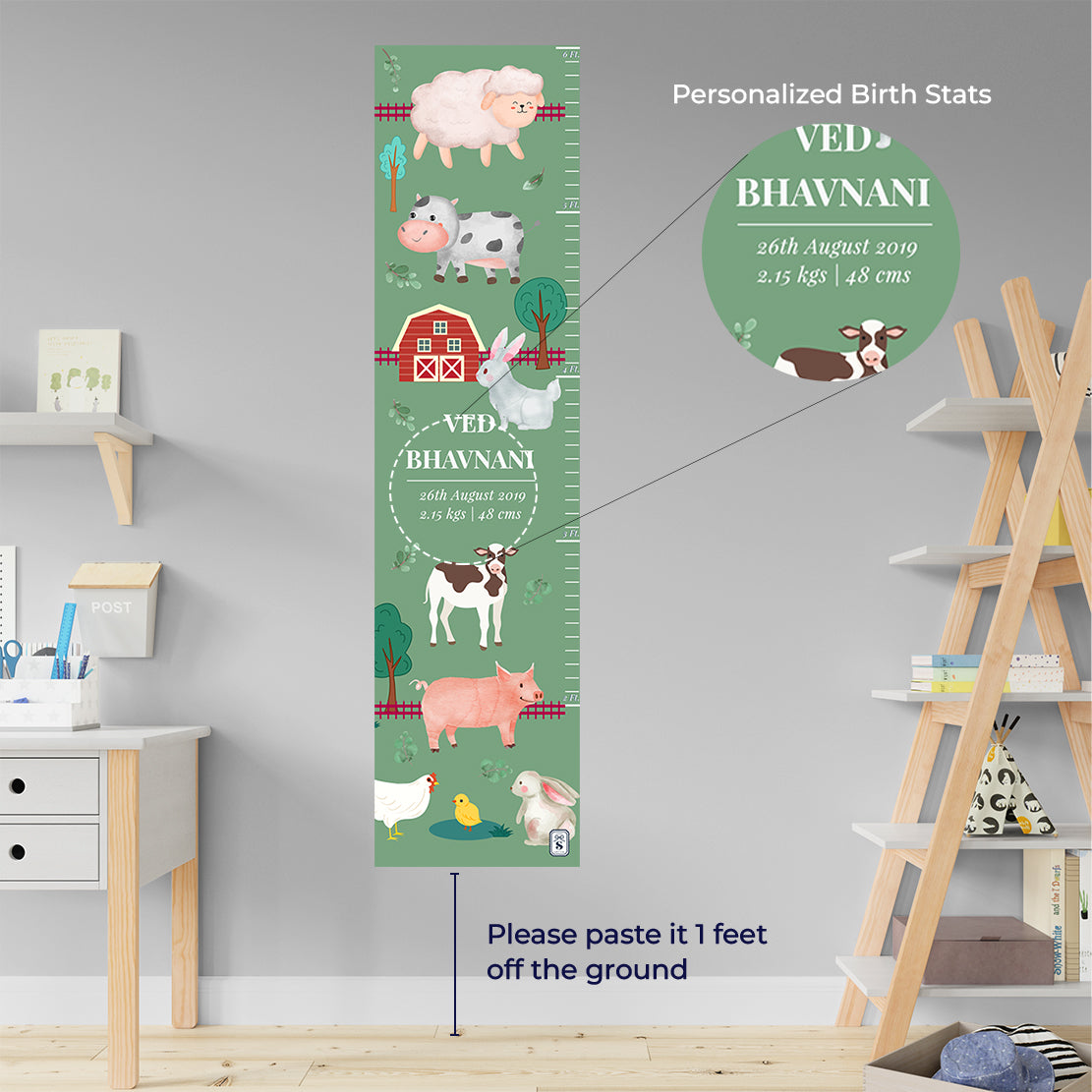 Farm Friends Height Chart (kids)