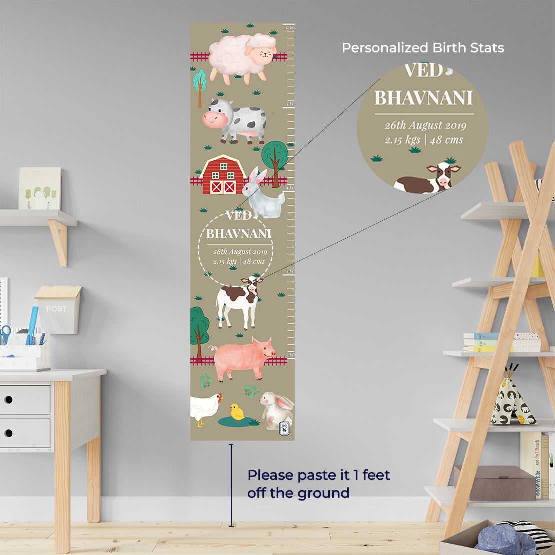 Farm Friends Height Chart (kids)