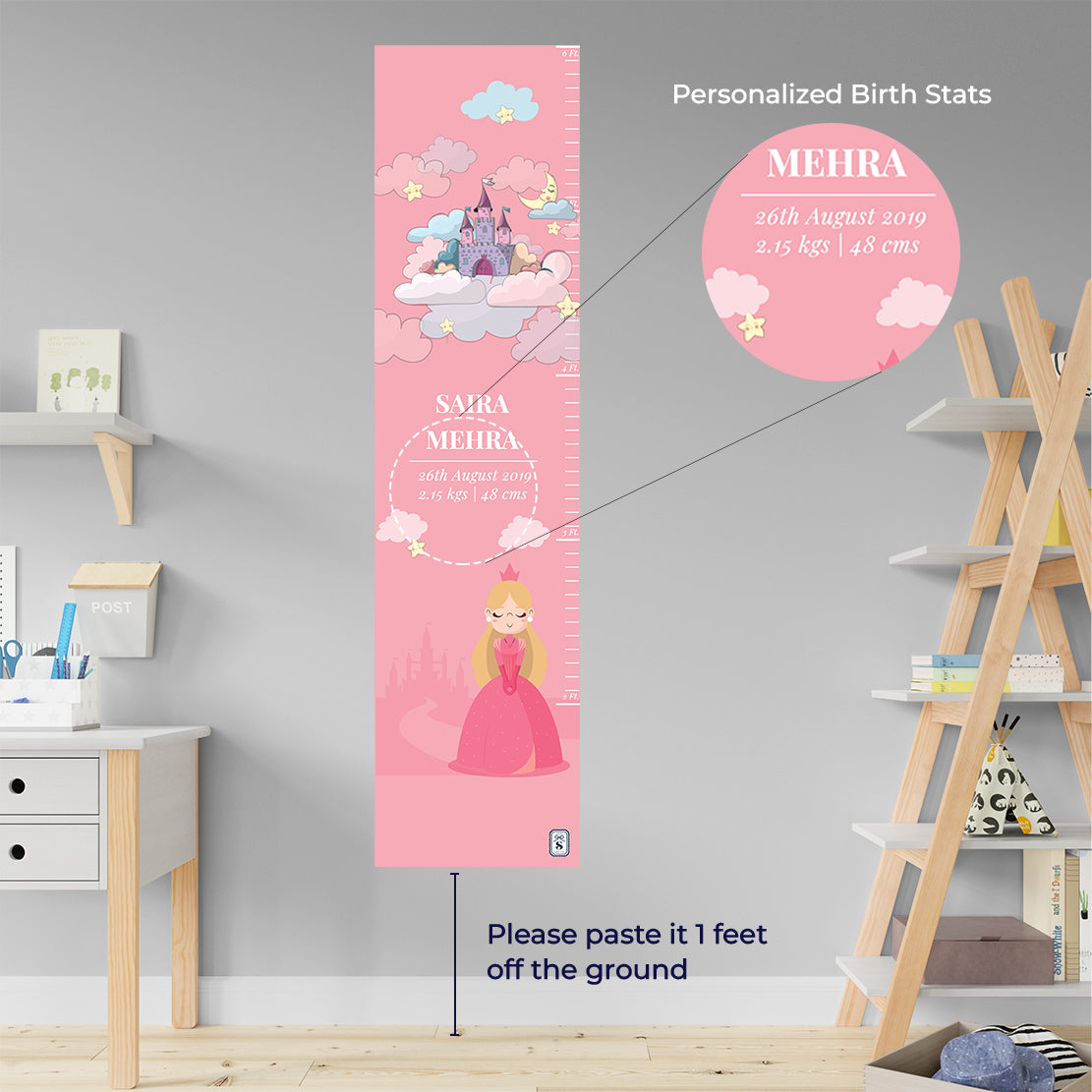 Princess Height Chart (kids)