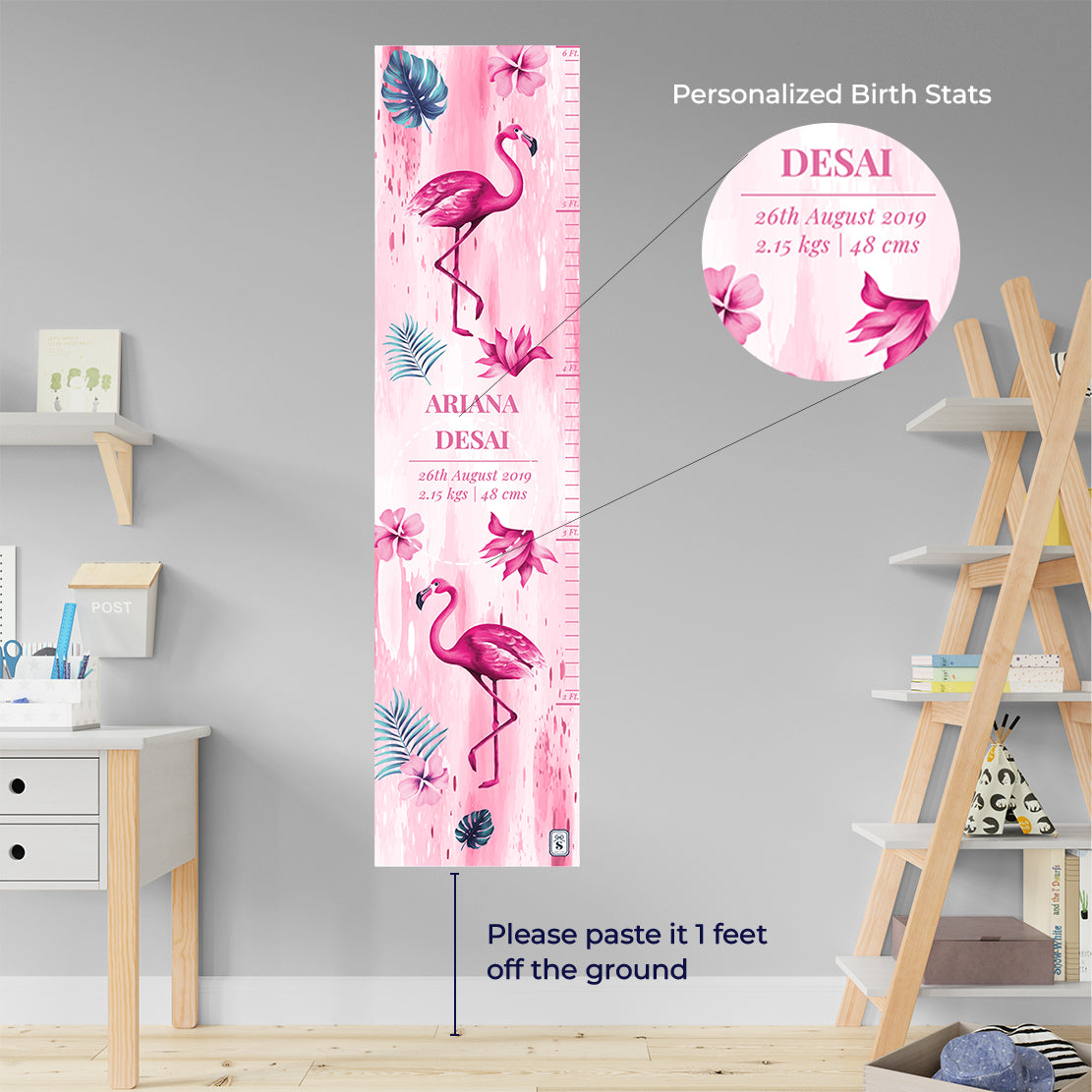 Flamingo Fiesta Height Chart (kids)