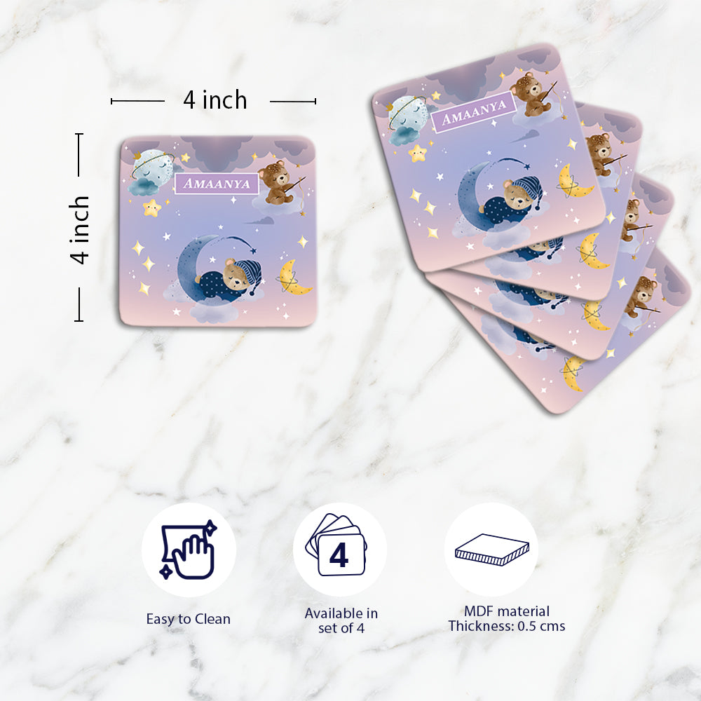 Moonlight Snuggles Coasters (kids)