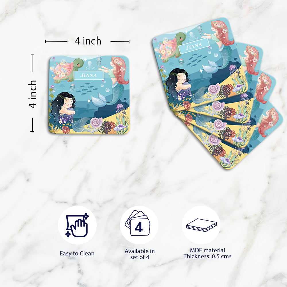 Mermaid Magic Coasters (kids)