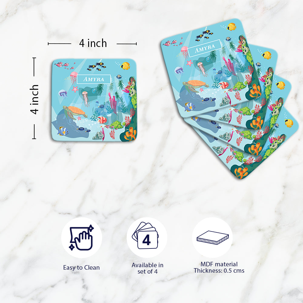 Ocean Bed Coasters (kids)