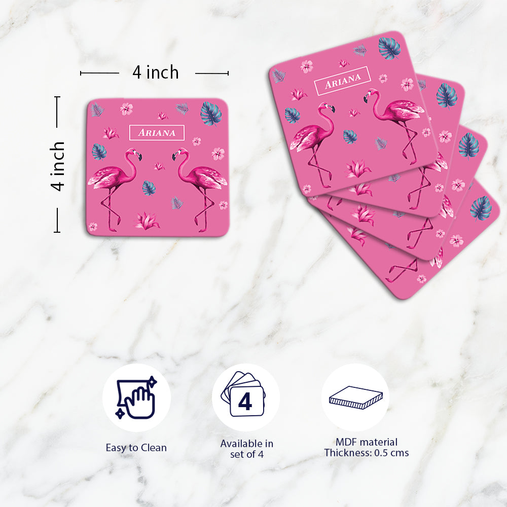 Flamingo Fiesta Coasters (kids)