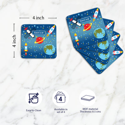 Space Satellites Coasters