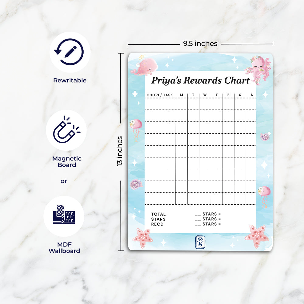 Blushing Underseas Kids Reward Chart