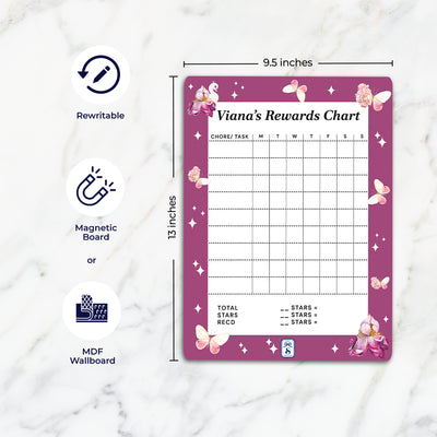 Butterfly Swan Blossom Reward Chart