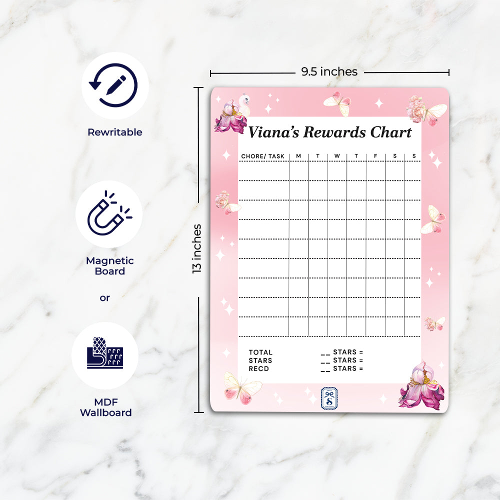 Butterfly Swan Blossom Reward Chart