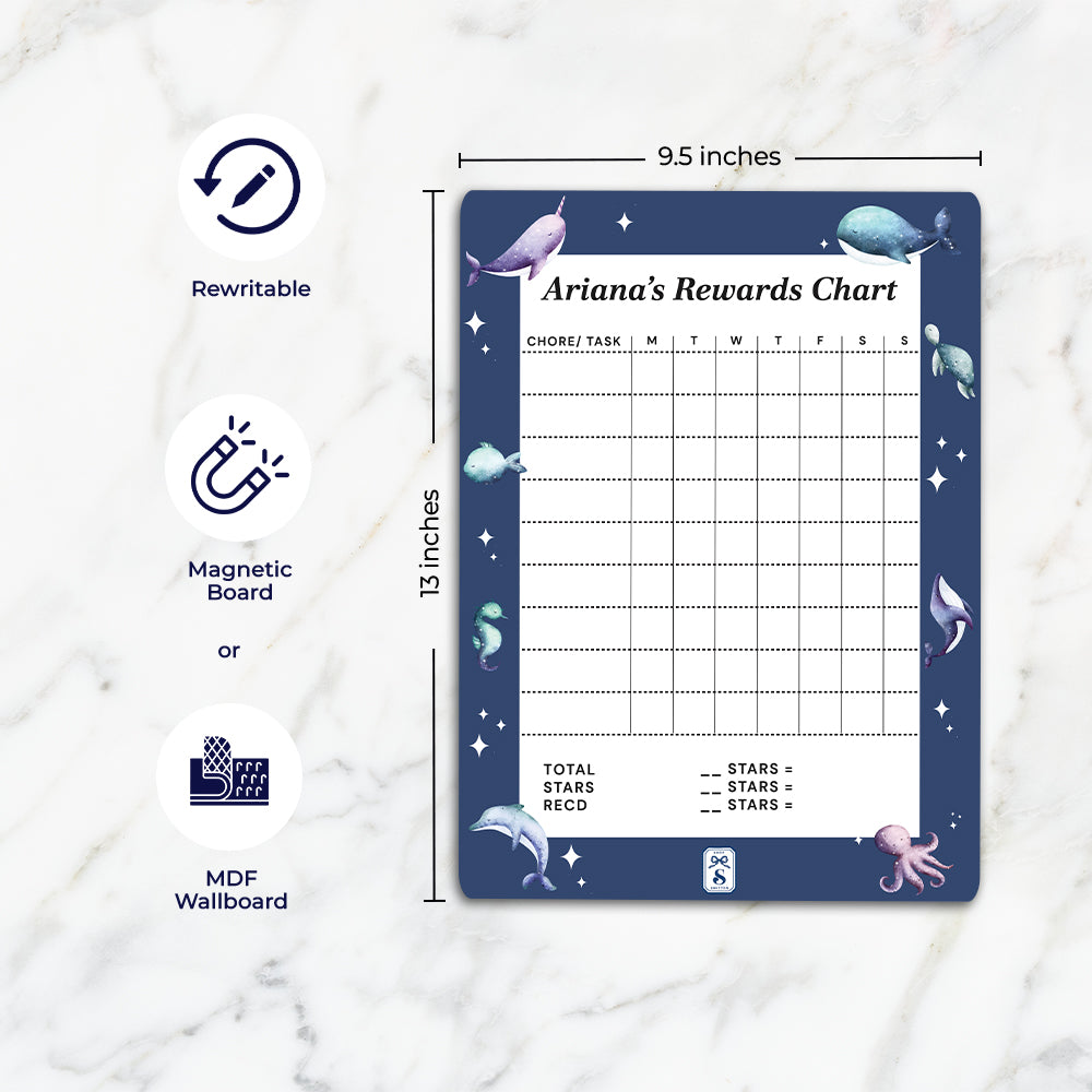 Midnight Ocean Kids Reward Chart