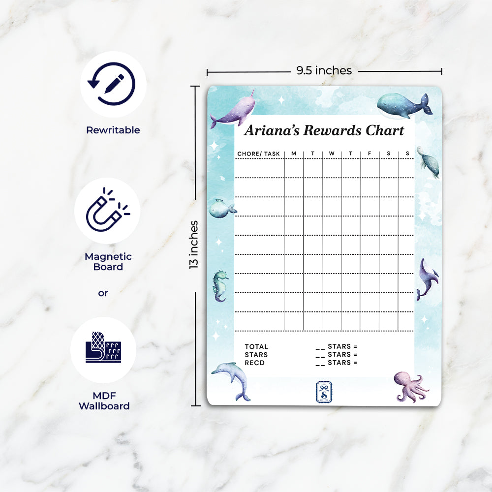 Midnight Ocean Kids Reward Chart