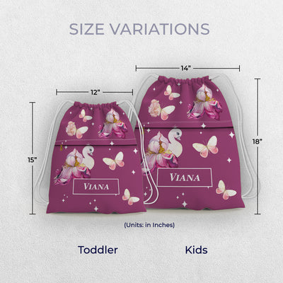 Butterfly Swan Blossom Swim Bag