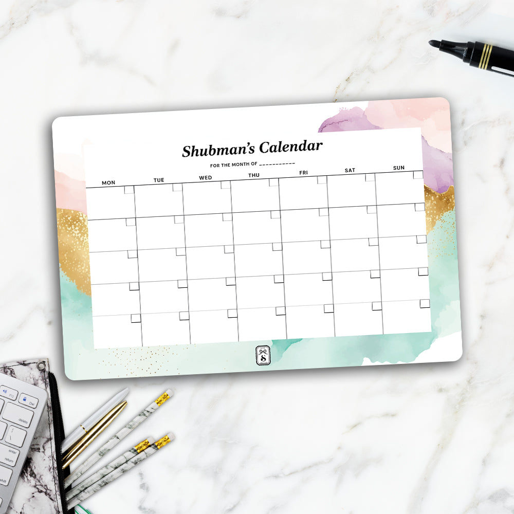 Gilded Strokes Calendar